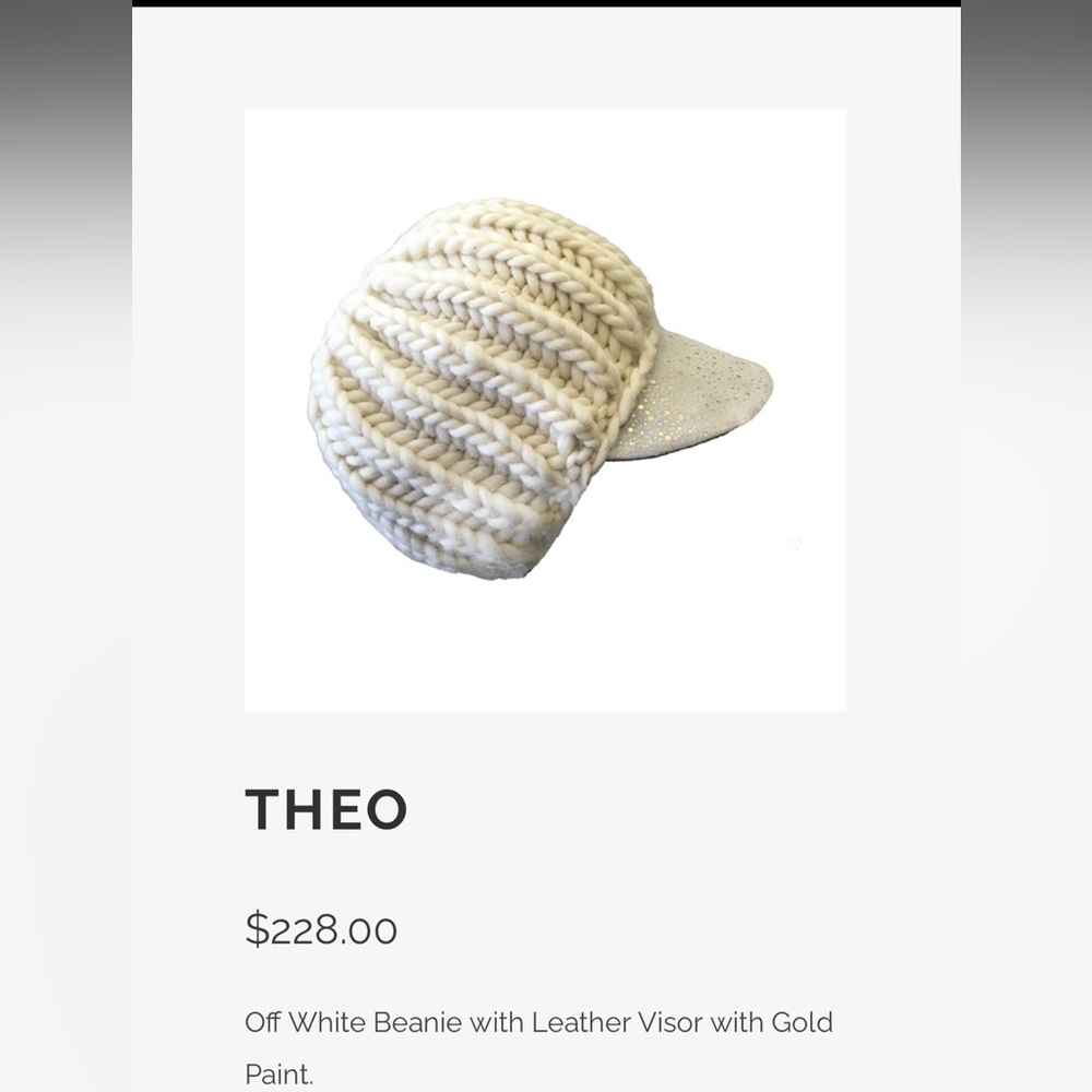 House of Lafayette Theo Wool Alpaca Woven Hat with Leather ⭐️ Stars on Brim - Picture 10 of 15